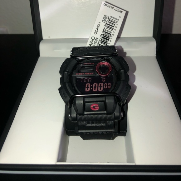 G-Shock Other - Casio G-Shock Gd400-1 Black Resin Quartz Watch